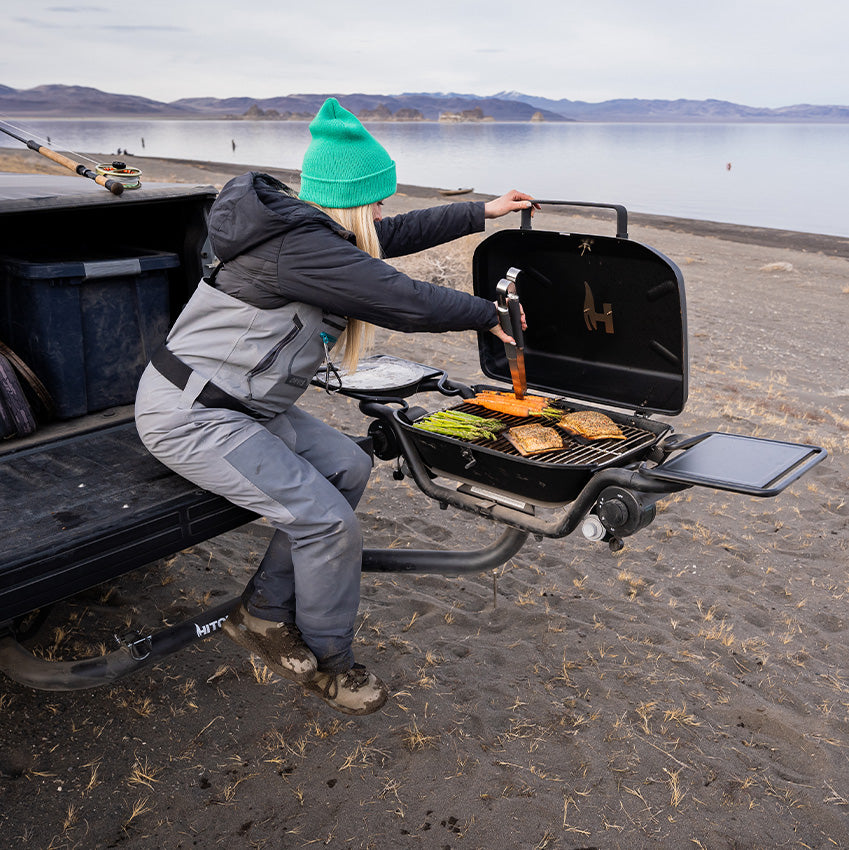 Grilling with a Hitch Mounted BBQ HitchFire