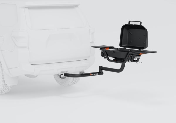 Swing arm open and grill open rendering