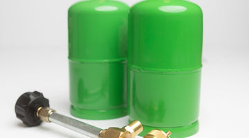 Stop the waste. Refillable 1lb Propane Cylinder Kit - HitchFire