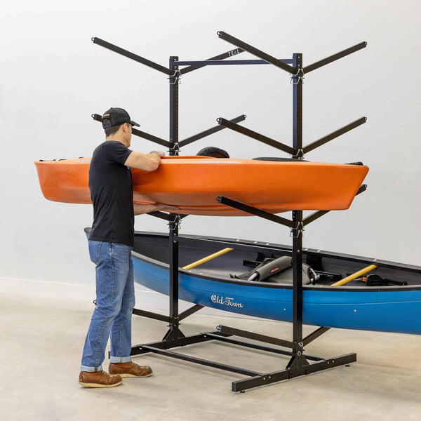 G-Watersport 8 Kayak & Canoe Rack | 8 Levels | Black