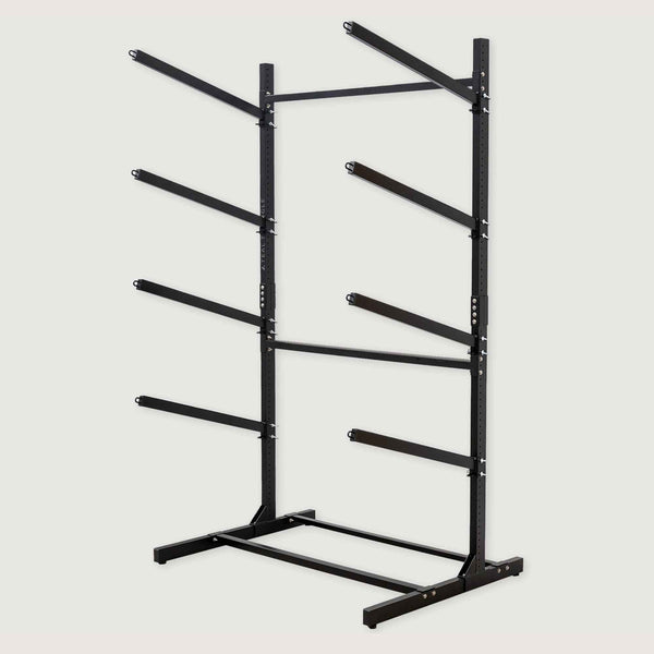 G-Watersport 4 Freestanding Kayak & Paddleboard Rack | Holds 4 Kayaks | Black