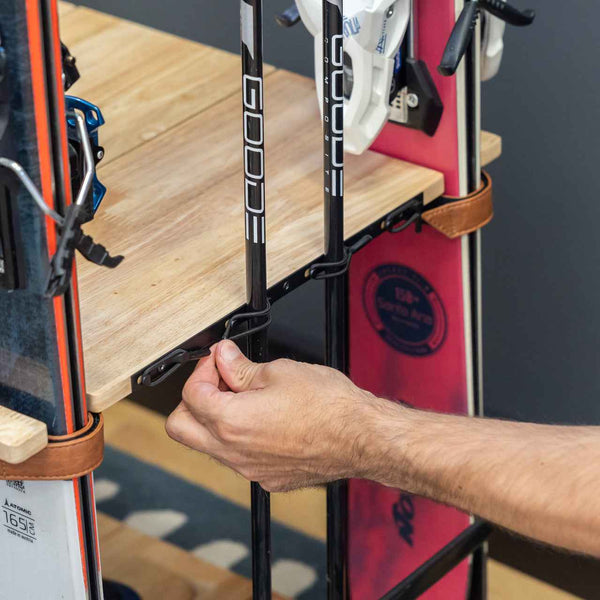Silverton Ski Rack | Holds 4 Pairs of Skis