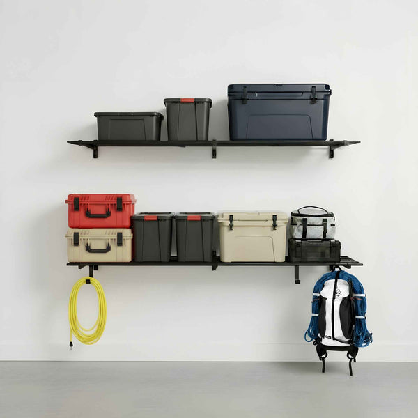1' x 6' Bristol Garage Wall Mount Shelves | 2 Pack |