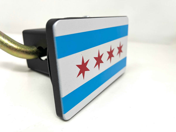 Chicago Flag Hitch Cover