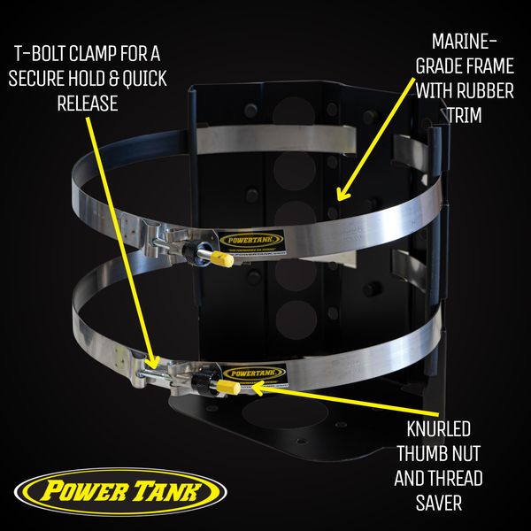 Sumatra MARINE Bracket for 20 lb. Steel BBQ Propane Tank