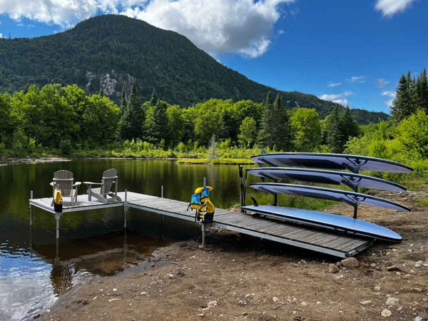 Broadwater Paddleboard Dock Rack | Over The Water Storage | 4 Levels