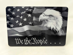 We The People with American Flag and Eagle Hitch Cover