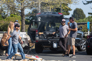 Tailgate Grilling and cornhole