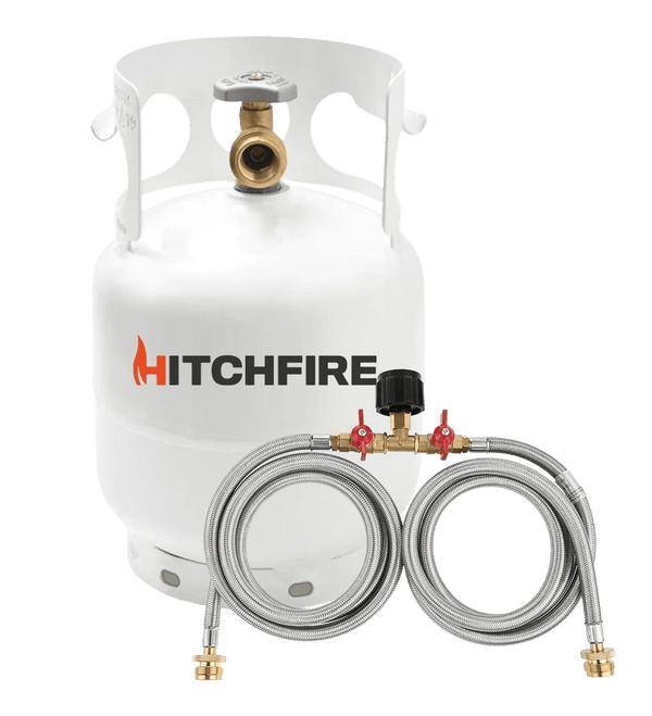 5LB Refillable Propane Tank with Optional Carrying Case - HitchFire
