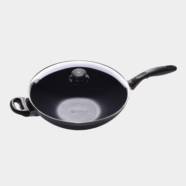 HD Nonstick Wok with Glass Lid | Made in Switzerland