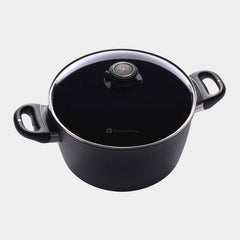 HD Nonstick Stock Pot with Glass Lid | Made in Switzerland