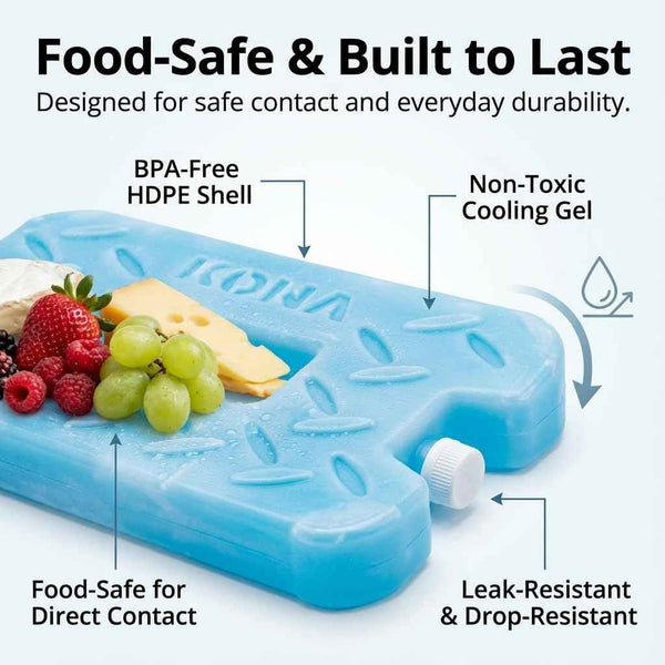 Blue Heavy Duty Ice Pack for Coolers - 2 lb.