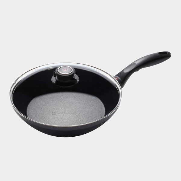 HD Nonstick Stir-Fry Pan with Glass Lid - Induction | Made in Switzerland