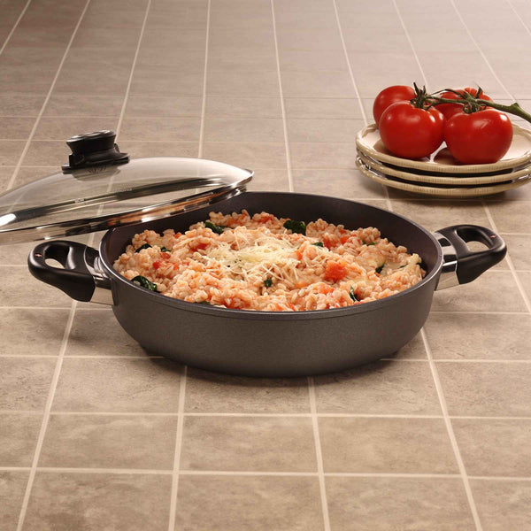 HD Nonstick Sauteuse with Glass Lid | Made in Switzerland