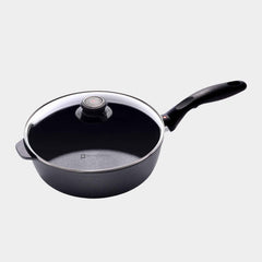 HD Nonstick Saute Pan with Glass Lid - Induction | Made in Switzerland