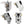 Load image into Gallery viewer, Flame King 2-Stage Auto Changeover LP Propane Gas Regulator with Two 18-inch Steel Braided Pigtail Hoses for RVs, Vans, Trailers
