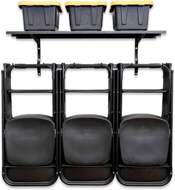 Chair Rack & Shelf | G-Chair Solid Shelf | Holds 300 lbs