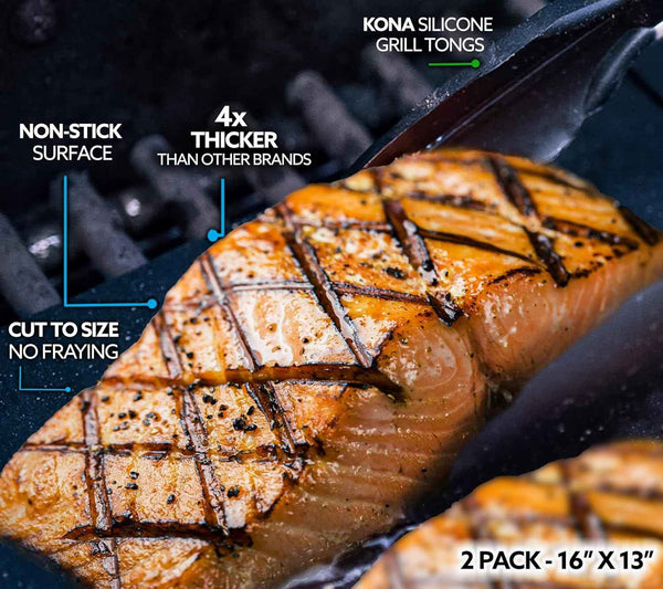 Grill Mats - Non-Stick (Set of 2) - 16" x 13"