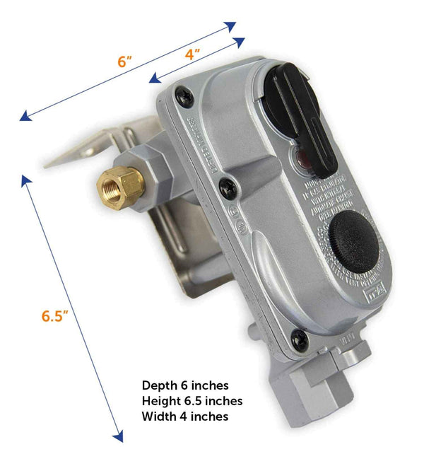 Flame King Auto Regulator with Pls Cover & Long Mount Bracket