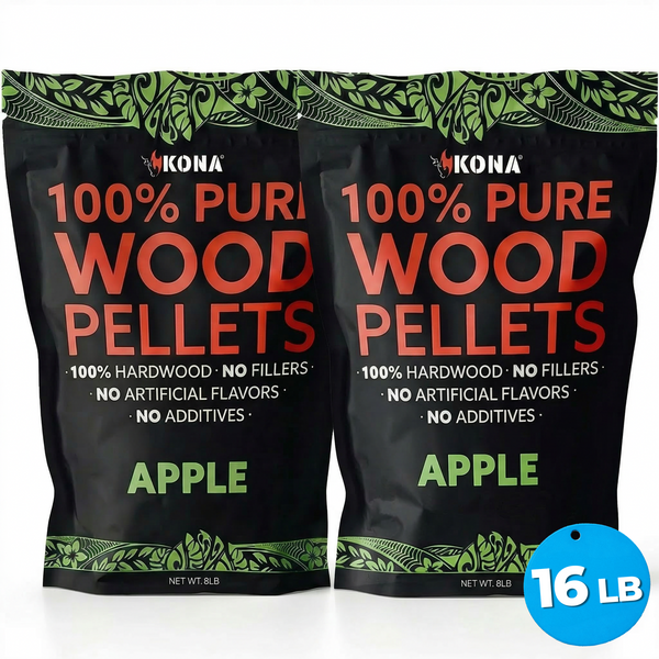 Kona 100% Apple Wood Smoker Pellets for Ninja Woodfire & Smokers