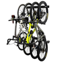 Blackstone Wall Mounted Bike Storage Rack | 4 Bikes | Black