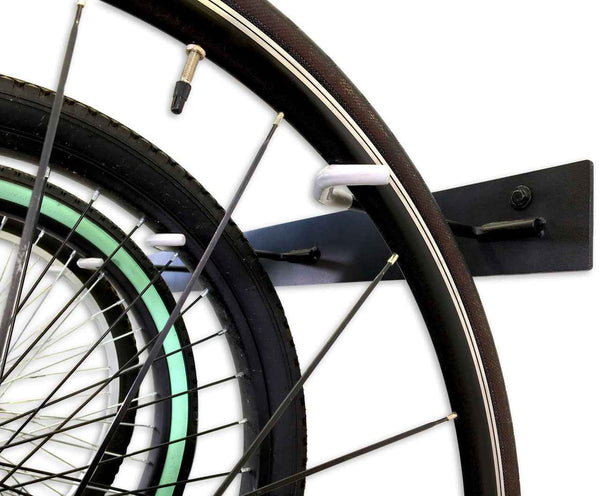 Blackstone Wall Mounted Bike Storage Rack | 8 Bikes | Black