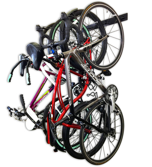 Blackstone Wall Mounted Bike Storage Rack | 8 Bikes | Black