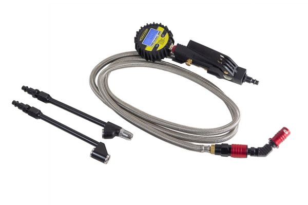 Big Kahuna Digital - Ventoso™ RED Tire Inflator with Gauge, 6 ft. Hose, and Quick-Switch Chucks
