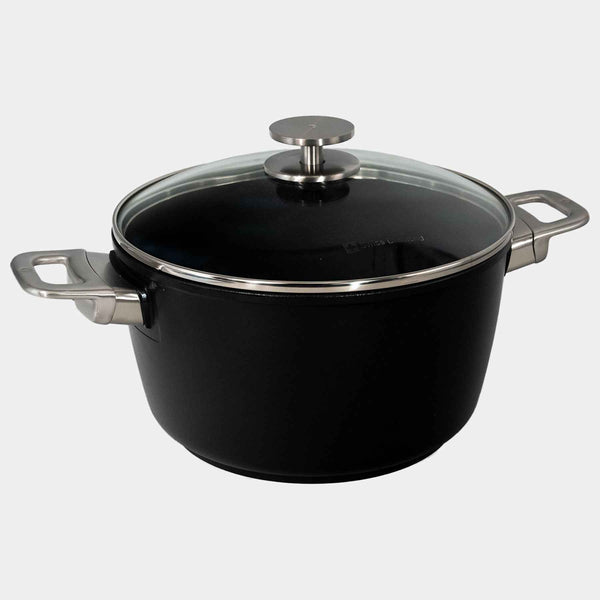 CXD DOU Ceramic Nonstick Stock Pot with Glass Lid | Made in Switzerland