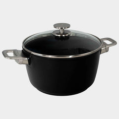 CHD Nonstick Stock Pot with Glass Lid | Made in Switzerland