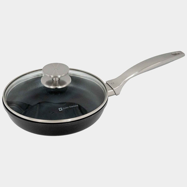 CHD 10.25" Nonstick Fry Pan with Glass Lid | Made in Switzerland