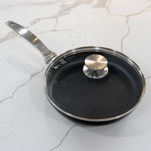 CHD 10.25" Nonstick Fry Pan with Glass Lid | Made in Switzerland