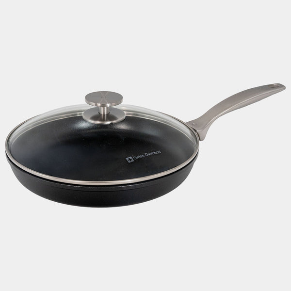 CHD 10.25" Nonstick Fry Pan with Glass Lid | Made in Switzerland