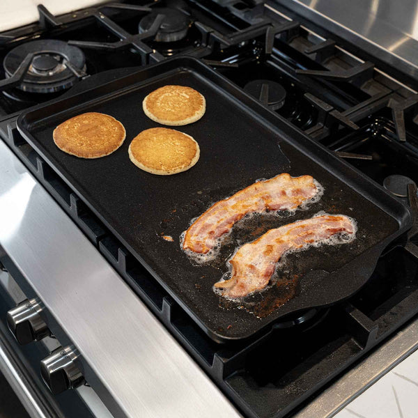 CHD Nonstick 17" x 11" Double-Burner Griddle | Made in Switzerland