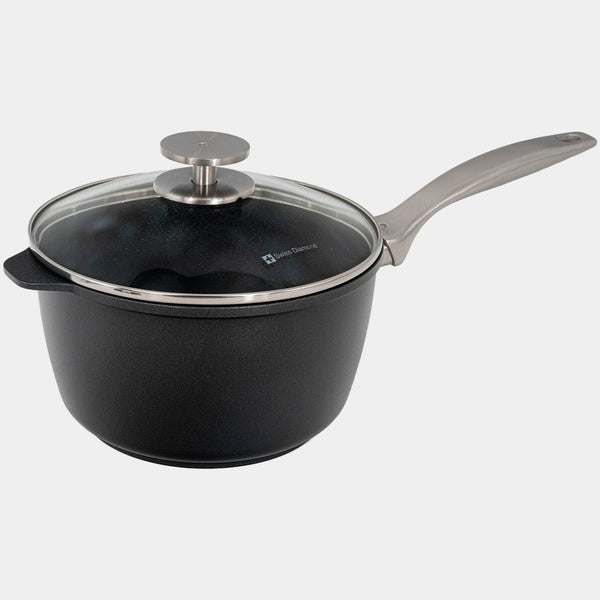 CHD Nonstick Saucepan with Glass Lid | Made in Switzerland