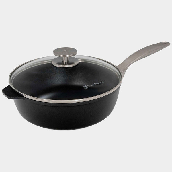 CHD Nonstick Saute Pan with Glass Lid | Made in Switzerland