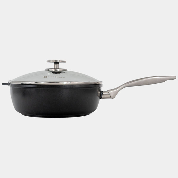 CHD Nonstick Saute Pan with Glass Lid | Made in Switzerland