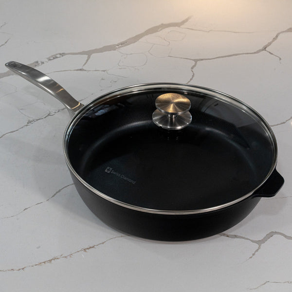 CHD Nonstick Saute Pan with Glass Lid | Made in Switzerland