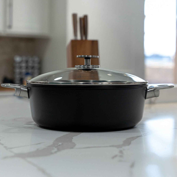 CHD Nonstick Braiser with Glass Lid | Made in Switzerland