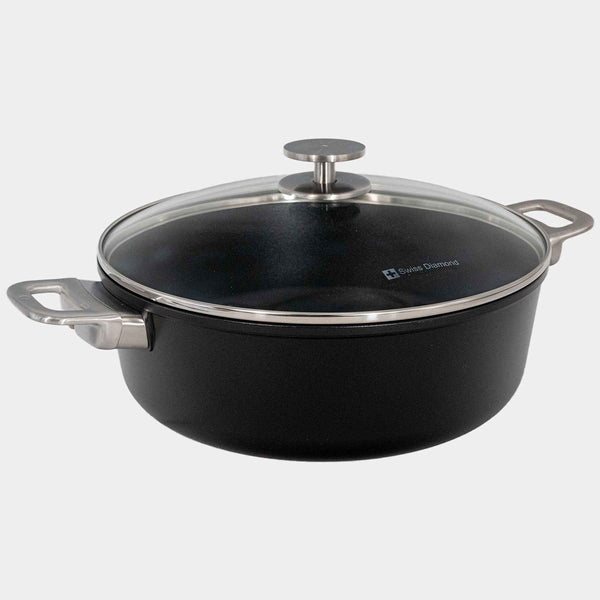 CHD Nonstick Braiser with Glass Lid | Made in Switzerland