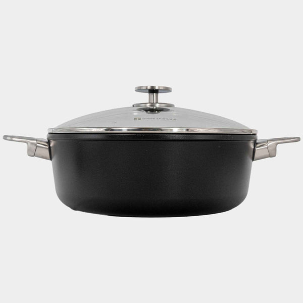 CHD Nonstick Braiser with Glass Lid | Made in Switzerland