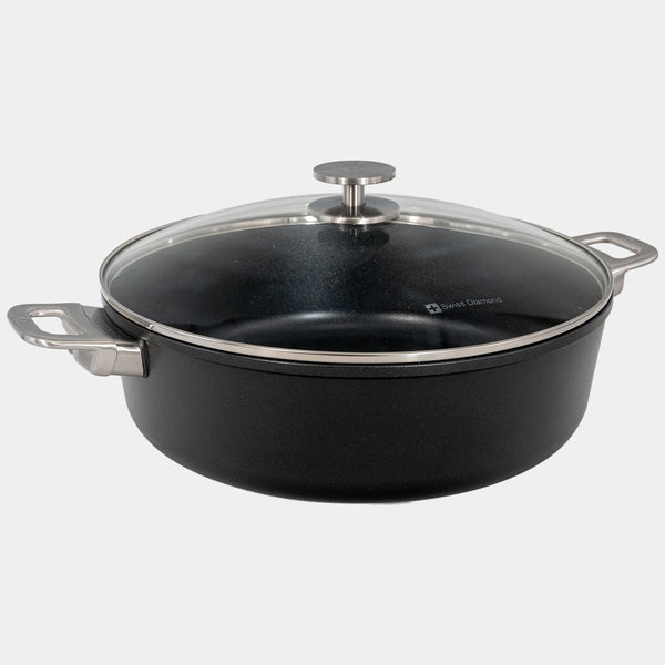 CHD Nonstick Braiser with Glass Lid | Made in Switzerland