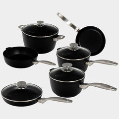 CXD DOU Ceramic Nonstick 10-Piece Set - Complete Kitchen Set | Made in Switzerland