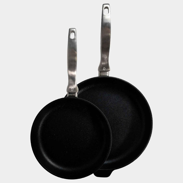 CXD DOU Ceramic Nonstick 2-Piece Fry Pan Set (9.5" & 11") | Made in Switzerland