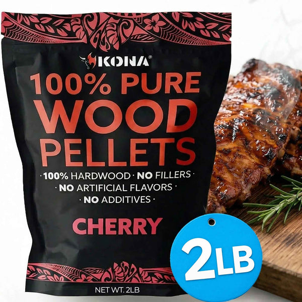 Kona 100% Cherry Wood Smoker Pellets for Ninja Woodfire & Smokers