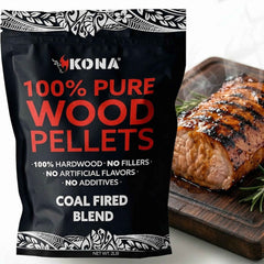 Kona Coal-Fired Wood Smoker Pellets for Ninja Woodfire & Smokers