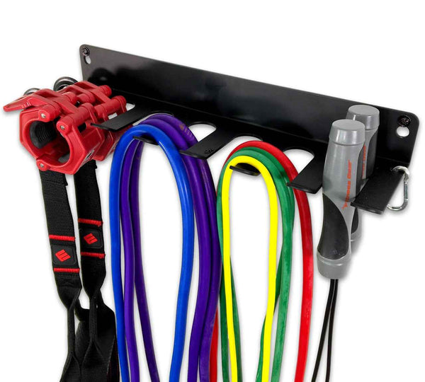 Gym Equipment Organizer for Bands, Jump Ropes, Foam Roller