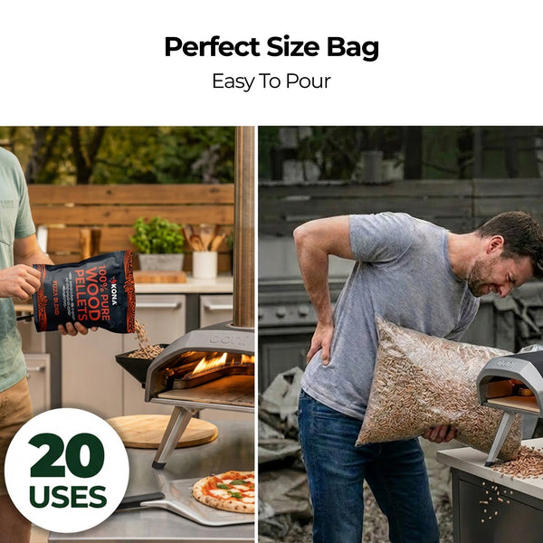 Kona Pizza Oven Blend Wood Smoker Pellets for Ninja Woodfire & Pizza Ovens
