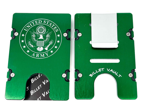 Army Badge - BilletVault Aluminum Wallet