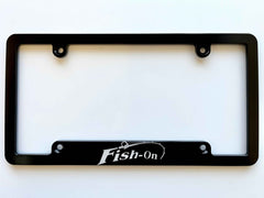 Fish On Billet Aluminum License Plate Frame